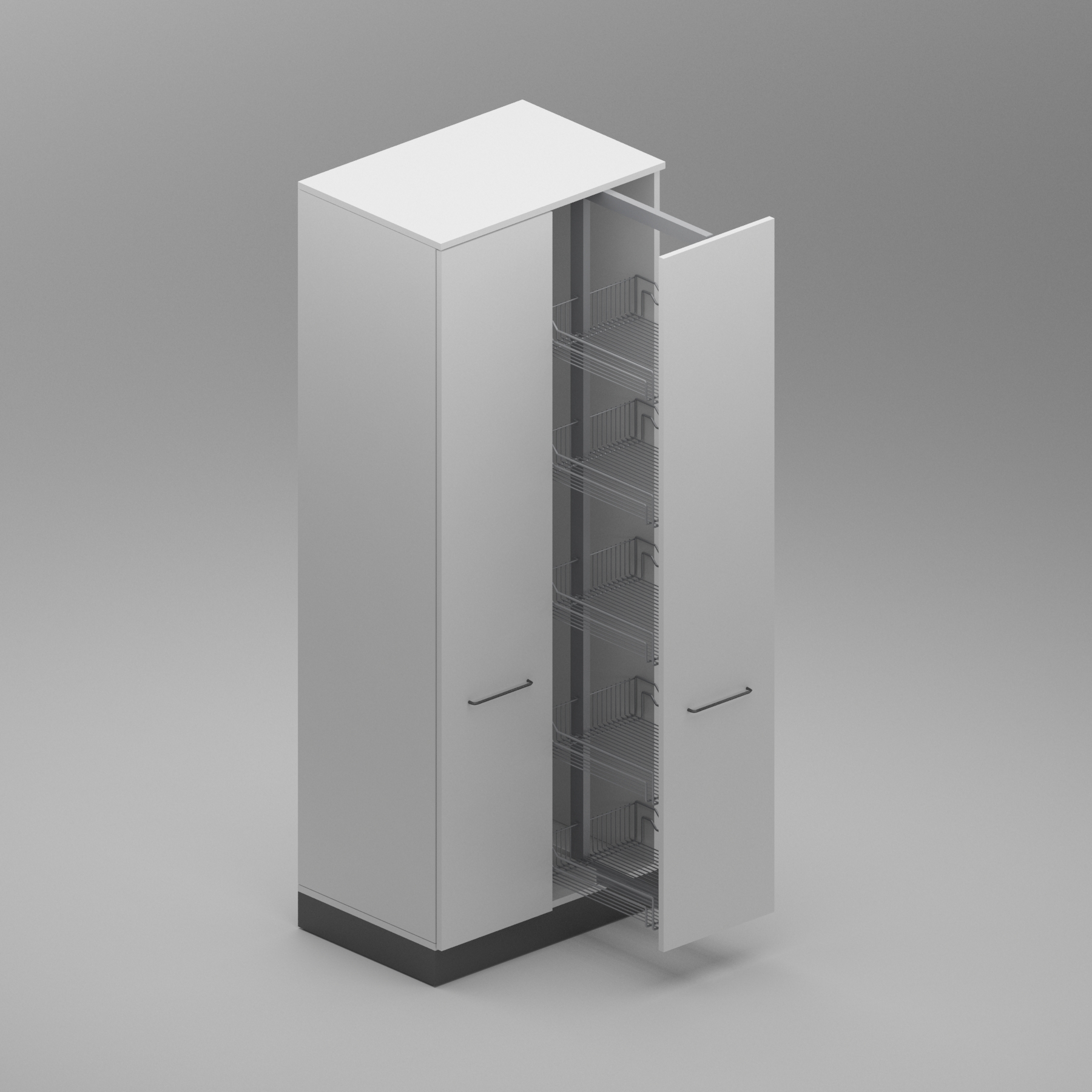 CAJÓN VERTICAL/ESTANTE METÁLICO COLUMNA EXTRAÍBLE